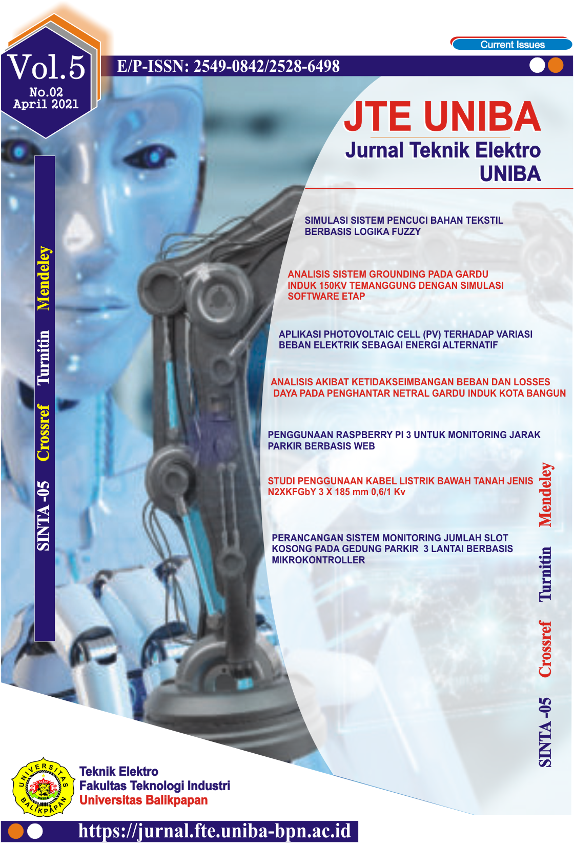 					View Vol. 5 No. 2 (2021): JTE UNIBA (Jurnal Teknik Elektro Uniba)
				