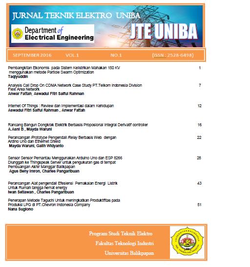 					View Vol. 1 No. 1 (2016): Jurnal Teknik Elektro Uniba (JTE UNIBA)
				
